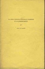 La cour constitutionelle italienne et sa jurisprudence. Estratto
