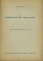 Illegittimità delle leggi e rapporti giuridici. Estratto