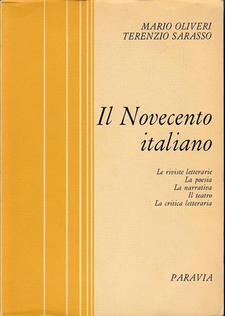 Il Novecento italiano - Mario Oliveri - copertina