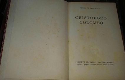 Cristoforo Colombo - Giuseppe Fanciulli - copertina