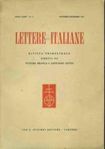 Lettere italiane. Anno XXIII. N. 4
