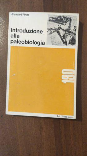Introduzione alla paleobiologia - Giovanni Pinna - copertina