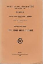 Atti della Accademia Nazionale dei Lincei anno CCCLXXX - 1983. Memorie. Serie VIII - vol. XXVII - fasc. 4