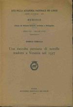 Una raccolta persiana di novelle tradotte a Venezia nel 1557