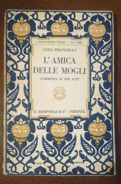 L' Amica Delle Mogli - Luigi Pirandello - copertina