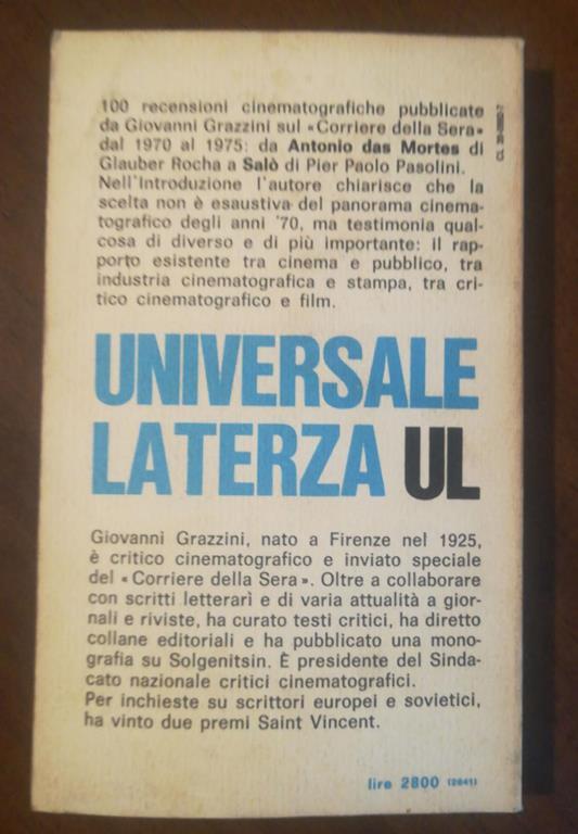 GLI Anni Settanta In Cento Film - Giovanni Grazzini - 2