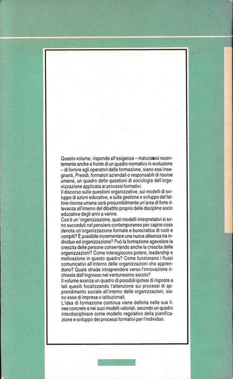 La formazione continua nelle organizzazioni - Garibaldo Alessandrini - 2