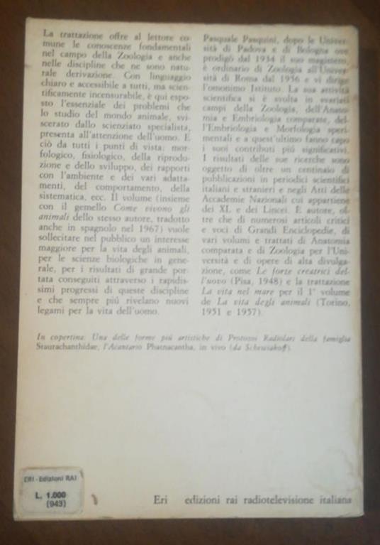 Elementi Di Zoologia - Pasquale Pasquini - 2