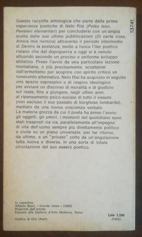 Poesie scelte - Nelo Risi - 2