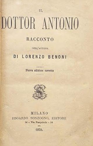 Il Dottor Antonio. Racconto dell'autore di Lorenzo Benoni - Giovanni Ruffini - copertina