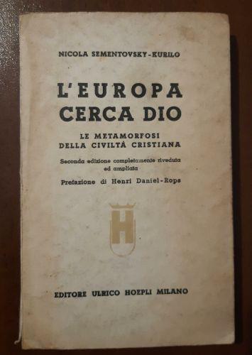 L' Europa cerca Dio - Nicola Sementovsky Kurilo - copertina