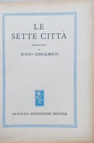 Le sette città - Mario Ghisalberti - copertina