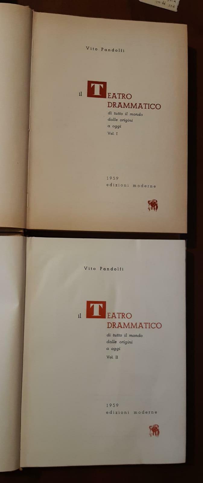 Il Teatro Drammatico Compagni Della Vostra Vita Volume I Volume II