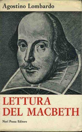 Lettura del Macbeth - Agostino Lombardo - copertina