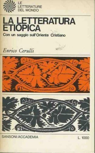 La letteratura etiopica - Enrico Cerulli - copertina