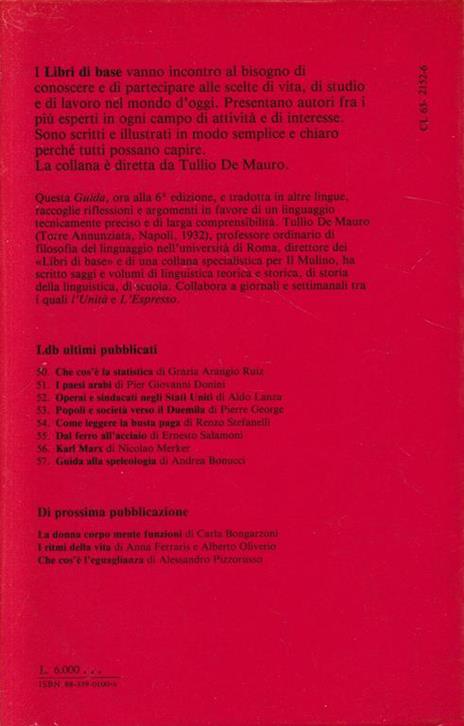 Guida all'uso delle parole - Tullio De Mauro - 2