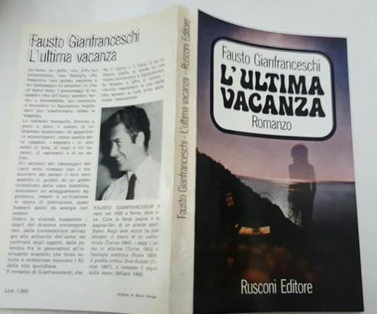 L' ultima vacanza - Fausto Gianfranceschi - copertina