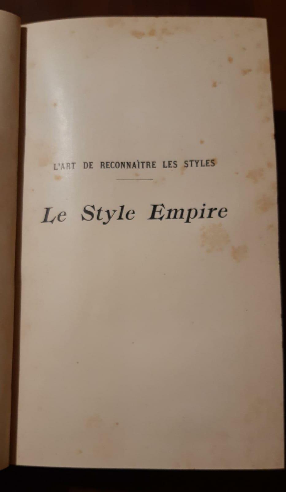 L' Art De Reconnaitre les styles Le Style Empire