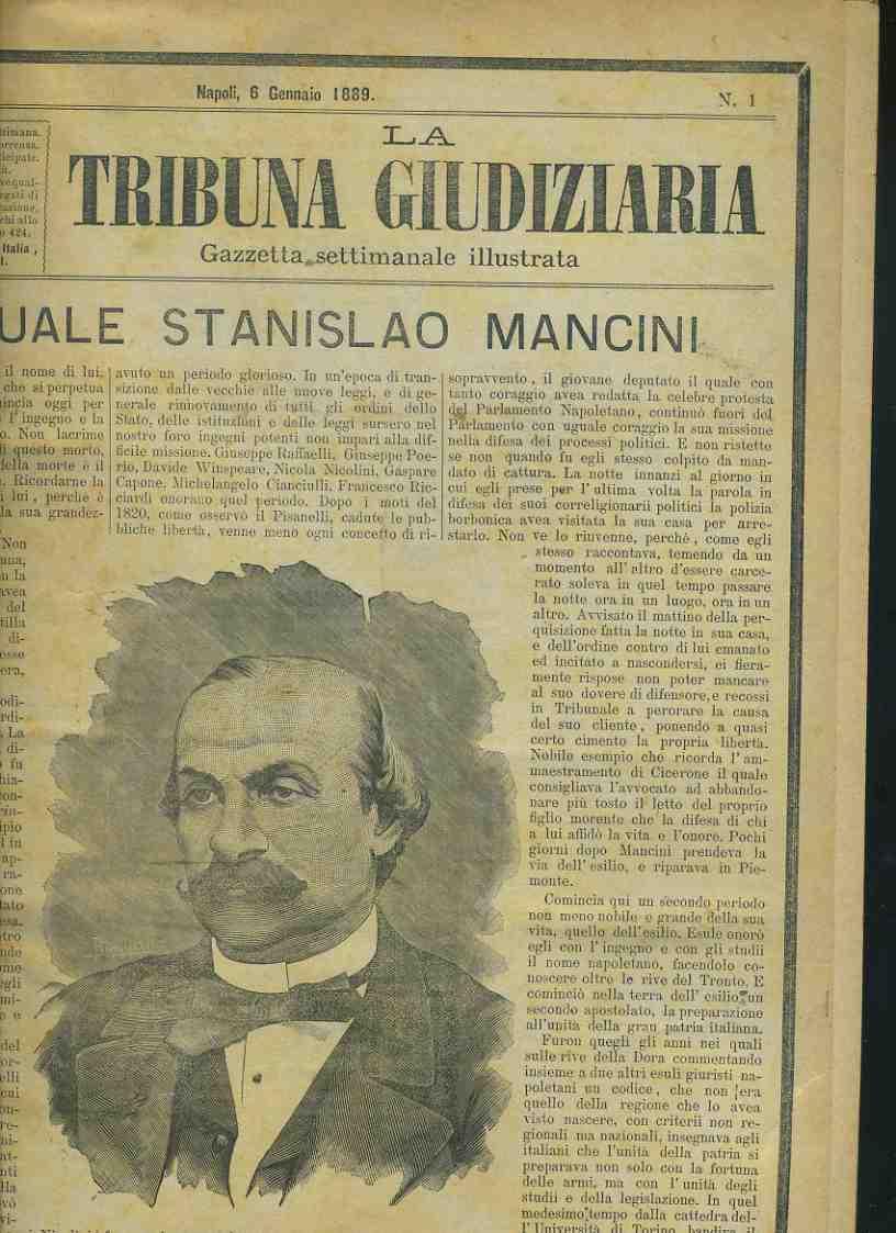 La tribuna giudiziaria. Gazzetta settimanale illustrata. Contenente l'annata completa 1889 e 1890