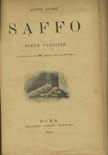 Saffo scene parigine - Alphonse Daudet - copertina