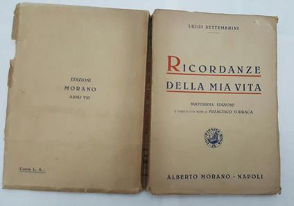 Ricordanze della mia vita - Luigi Settembrini - copertina