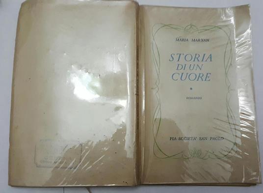 Storia di un cuore - Maria Maryan - copertina