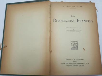 La rivoluzione francese - Pierre Gaxotte - copertina