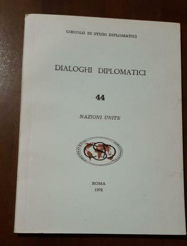 Circolo di studi diplomatici Dialoghi Diplomatici N 44 - copertina