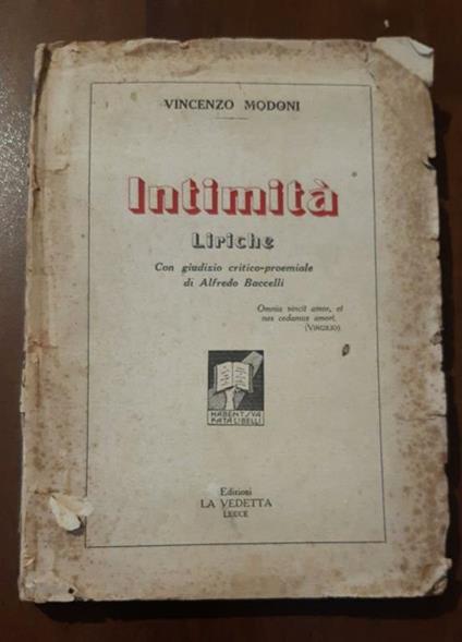 Intimità - copertina