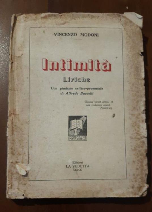 Intimità - copertina