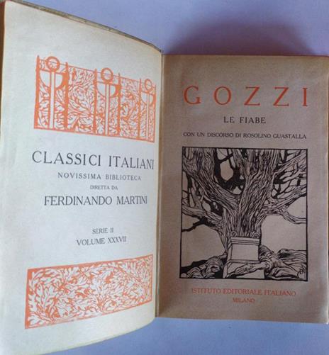 Le fiabe Volume I e II - Carlo Gozzi - copertina