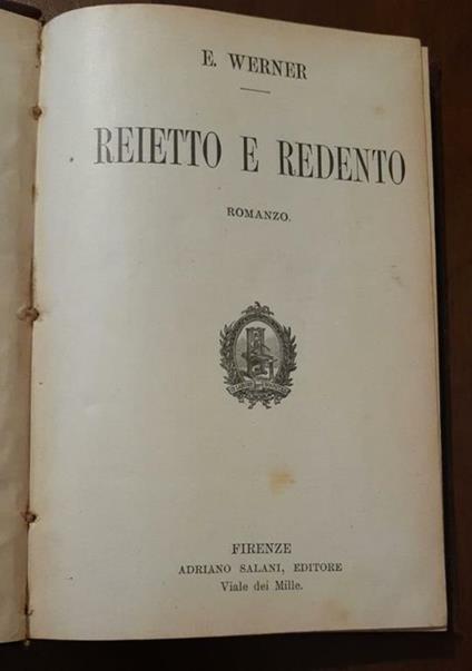 Reietto e Redento - Elisabetta Werner - copertina