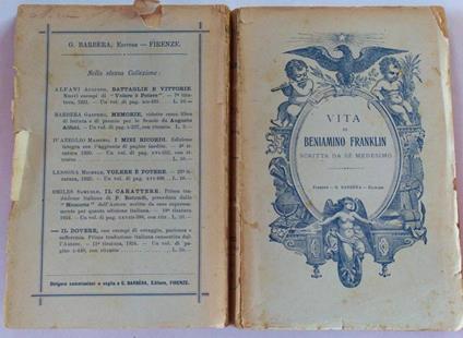 Vita di Beniamino Franklin - Benjamin Franklin - copertina