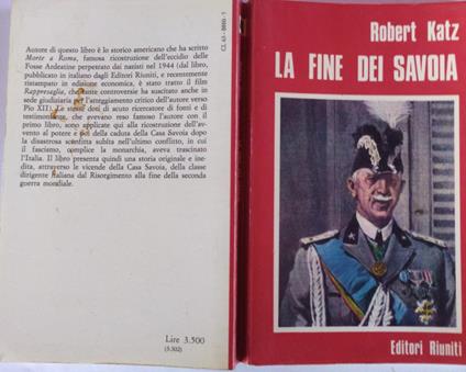 La fine dei Savoia - Robert Katz - copertina