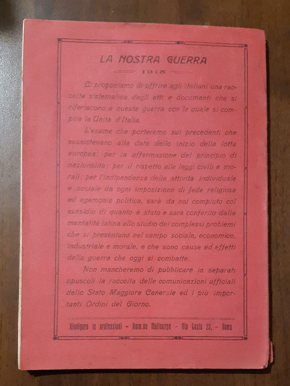 I libri diplomatici delle potenze belligeranti