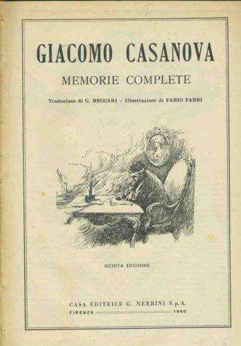 Giacomo Casanova. Opere complete - copertina
