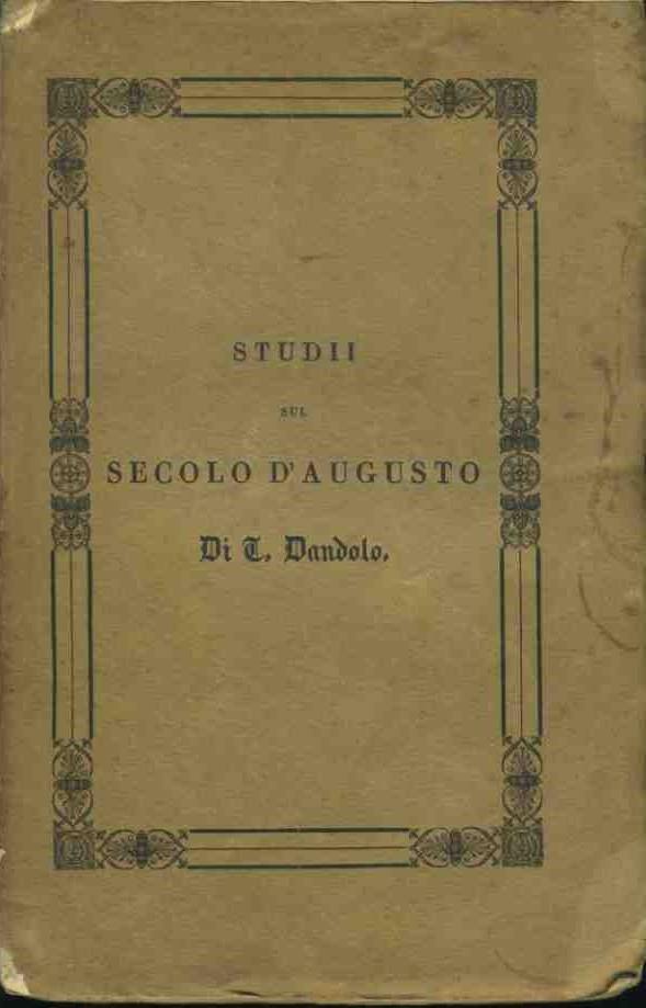 Studii sul secolo d'Augusto