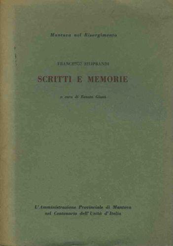 Scritti e memorie - copertina