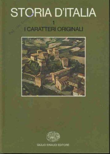 Storia d'Italia. I. I caratteri originali - copertina