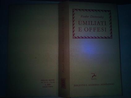 Umiliati e offesi - Fëdor Dostoevskij - copertina