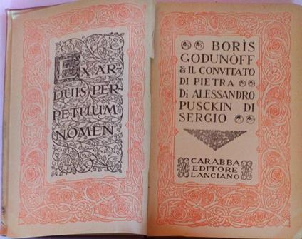 Boris Godunoff e il convitato di Pietra - Aleksandr Puskin - copertina