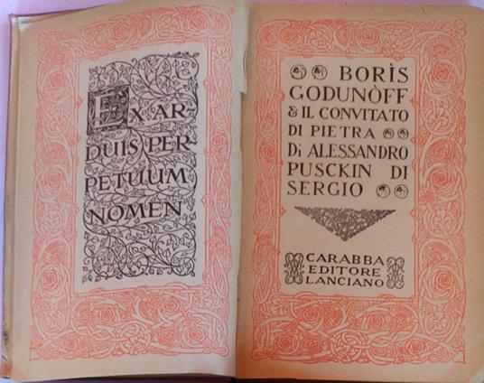 Boris Godunoff e il convitato di Pietra - Aleksandr Puskin - copertina