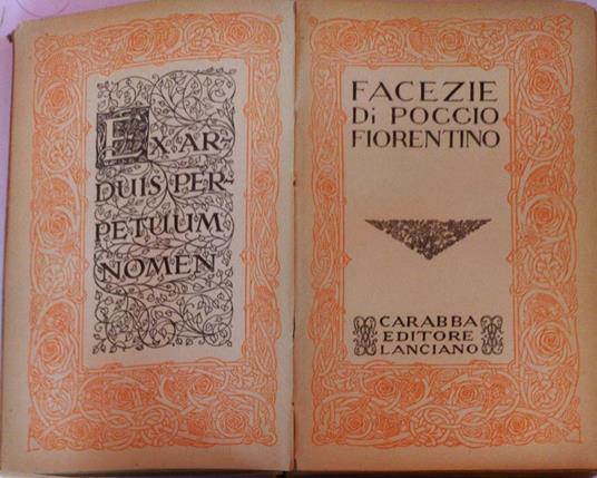 Facezie - Fiorentino Poggio - copertina
