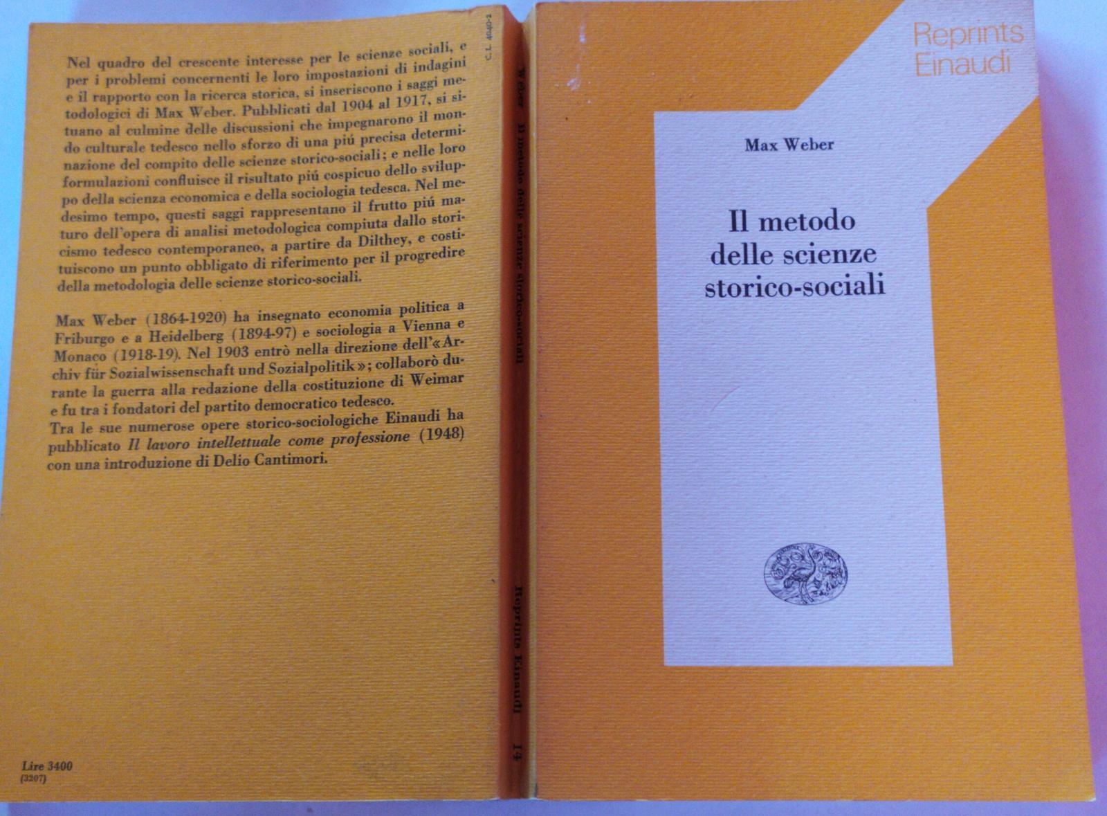 Il metodo delle scienze storico-sociali