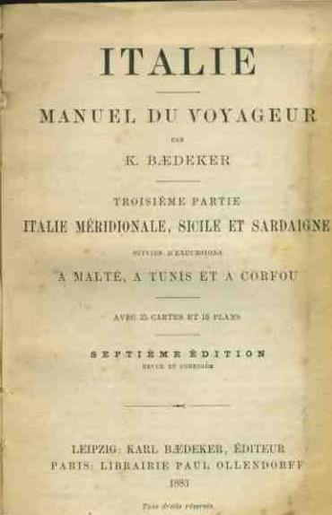 Italia manuel du voyageur. Italie meridionale, Sicile et Sardaigne