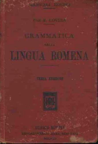 Grammatica della lingua romena - Romeo Lovera - copertina