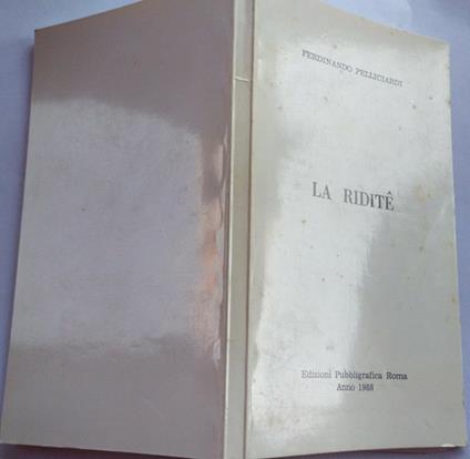 La ridite' - copertina