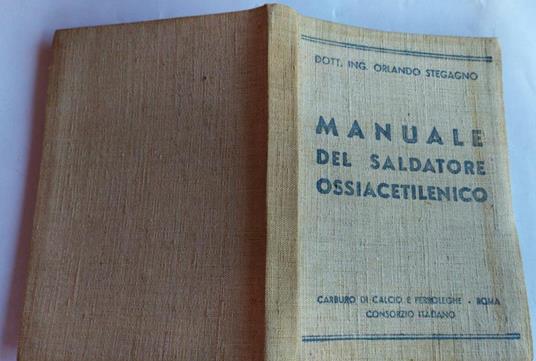 Manuale del saldatore ossiacetilenico - copertina
