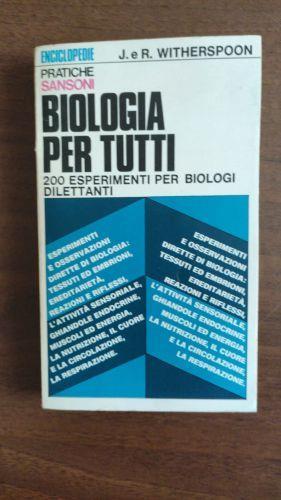 Biologia per tutti - James e Rebecca Witherspoon - copertina