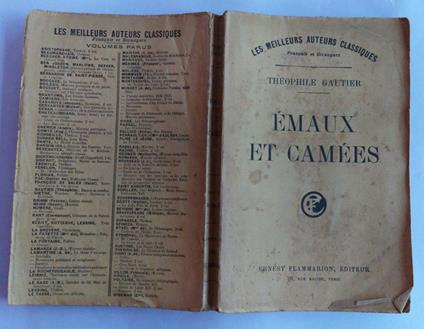 Emaux et camees - Théophile Gautier - copertina